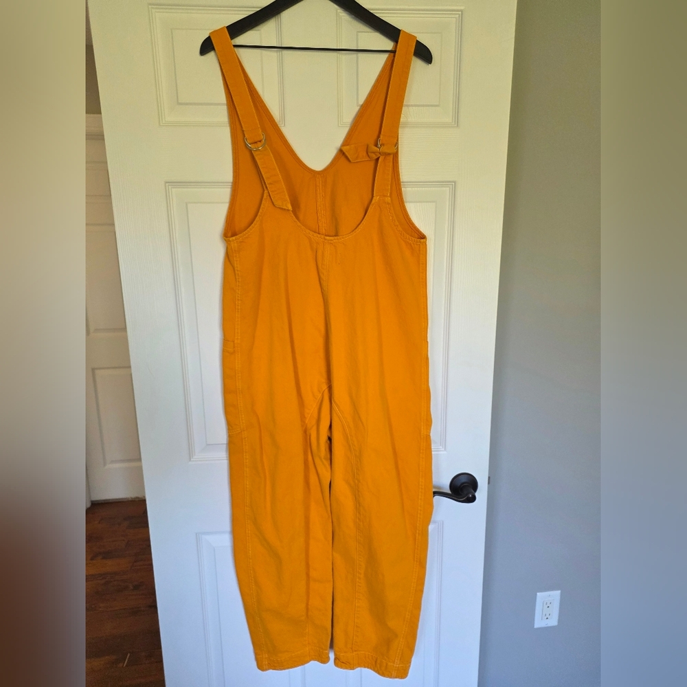 We The Free Mustard Denim Jumpsuit - Picture 2 of 3
